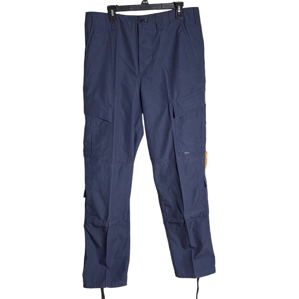 Tru-Spec Blue Tactical Pants Cargo Utility Ripstop Mens Size Med-long